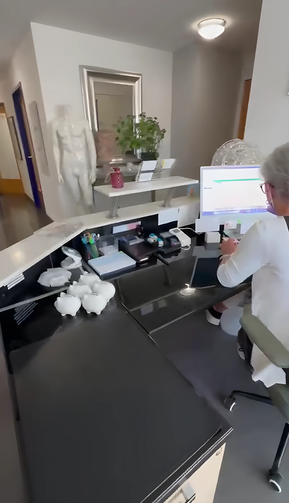 Empfangsbereich der Praxis